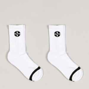 Sid Vert V3 2Pack Socks White Black